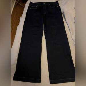 American Eagle Dark Wash Wide Leg Denim Jeans